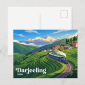Darjeeling India Briefkaart (Voorkant / Achterkant)