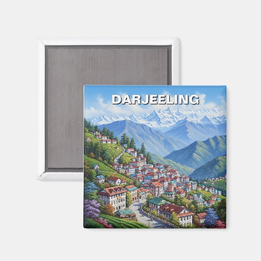 Darjeeling India  Magneet (Voorkant / Achterkant)
