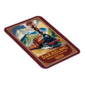Darjeeling India Train Painterly Travel Art Retro Magneet (Rechterzijde)