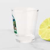 Darjeeling India Travel Art Embleem Shot Glas (Rechts)