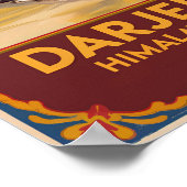 Darjeeling India Trein Schilderachtige Reis Kunst Poster (Hoek)
