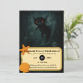Dark Abyss Axolotl Birthday  Kaart (Staand voorkant)