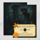 Dark Abyss Axolotl Birthday  Kaart (Voorkant / Achterkant)