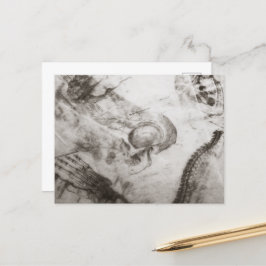 Dark Academia anatomie Briefkaart