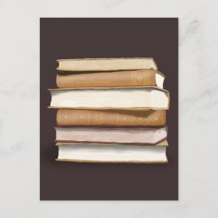 Dark Academia Antique Books Briefkaart