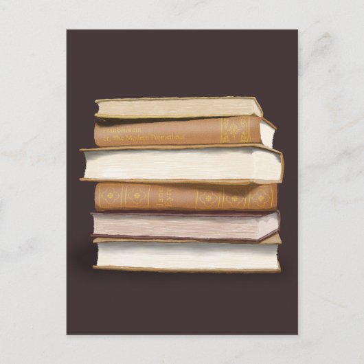 Dark Academia Antique Books Briefkaart (Voorkant)