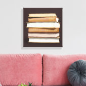 Dark Academia Antique Books Canvas Afdruk (Insitu (Woonkamer))