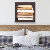 Dark Academia Antique Books Canvas Afdruk (Insitu (Slaapkamer))