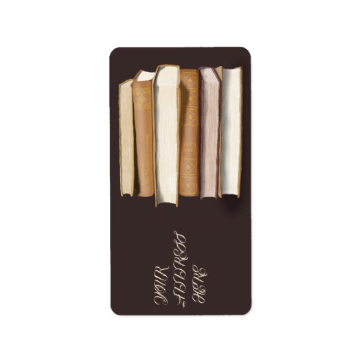 Dark Academia Antique Books Etiket (Voorkant)