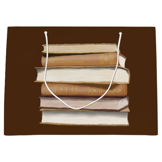 Dark Academia Antique Books Groot Cadeauzakje (Voorkant)