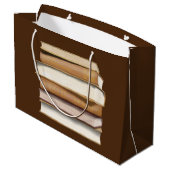 Dark Academia Antique Books Groot Cadeauzakje (Achterkant Gekanteld)