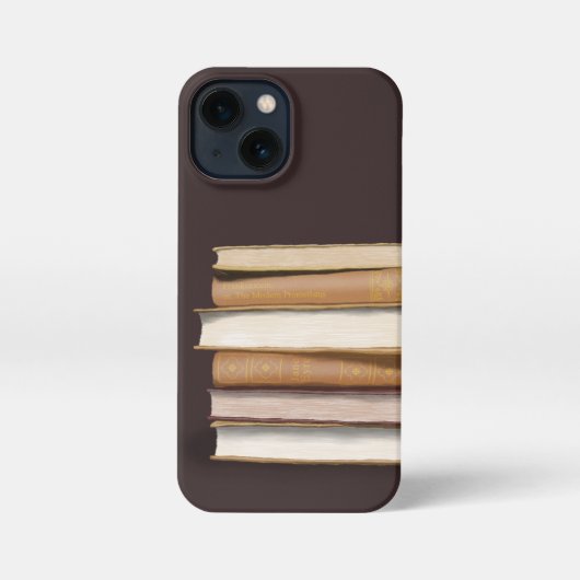 Dark Academia Antique Books iPhone Hoesje (Achterkant)