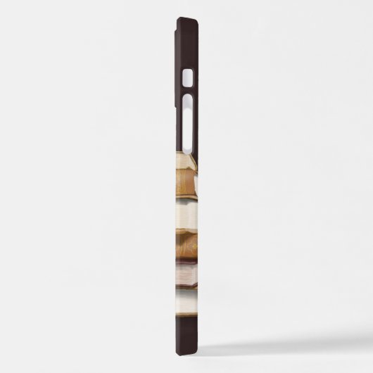 Dark Academia Antique Books iPhone Hoesje (Linkerkant)