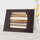 Dark Academia Antique Books Kaart (Gele Bloem)