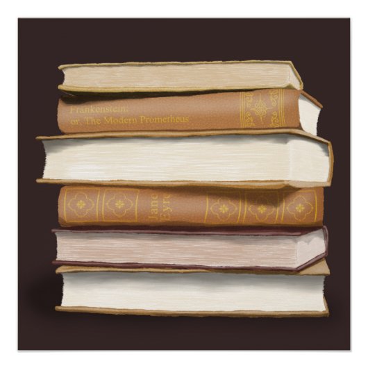 Dark Academia Antique Books Perfect Poster (Voorkant)