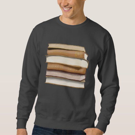 Dark Academia Antique Books Trui (Voorkant)