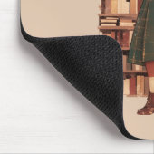 Dark Academia Black Girl Bibliotheek Muismat (Hoek)