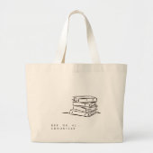 Dark Academia – Book Art | Introvert Gift Library Grote Tote Bag (Voorkant)