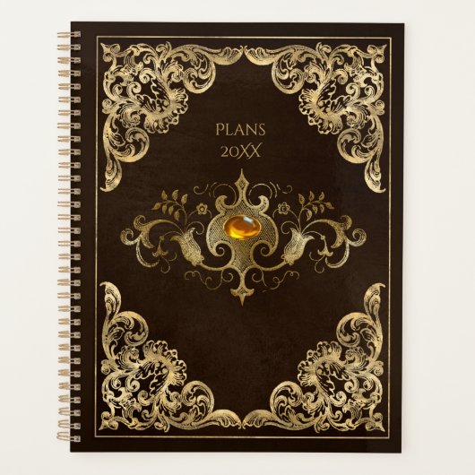 Dark Academia Book Hoesje Planner (Voorkant)