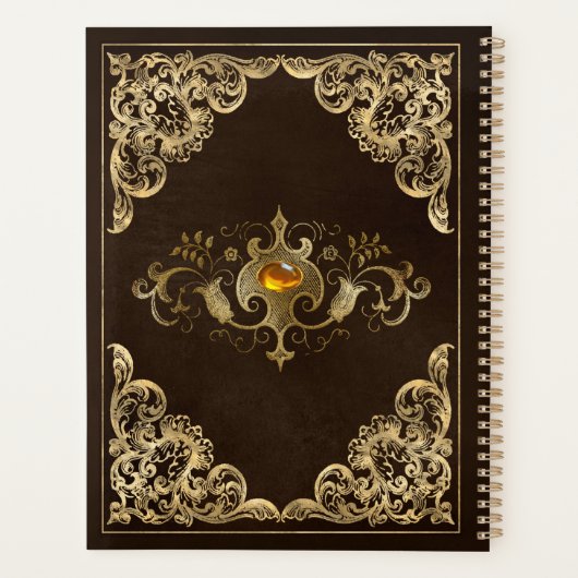  Dark Academia Book Hoesje Planner (Achterkant)