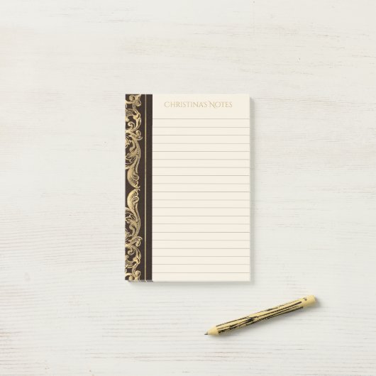  Dark Academia Book Hoesje Post-it® Notes (Op bureau)
