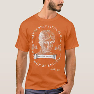 Dark Academia Bookish Literary Greek Goddess Sapph T-shirt