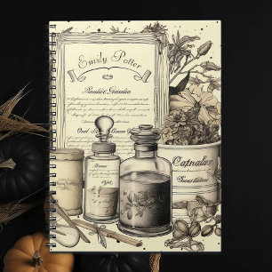 Dark Academia Botanical en Potion Custom Notitieboek