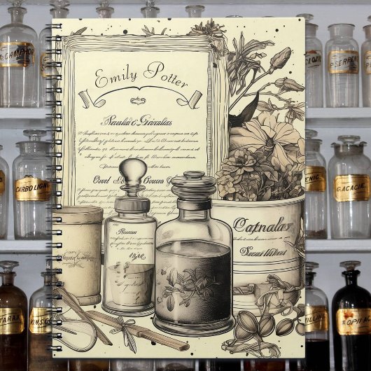  Dark Academia Botanical en Potion Custom Notitieboek