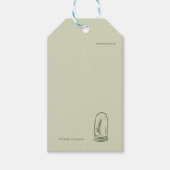 Dark Academia Botany Garden Reader Gift Cadeaulabel (Voorkant)