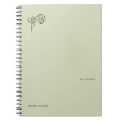 Dark Academia Botany Garden Reader Gift Notitieboek (Voorkant)