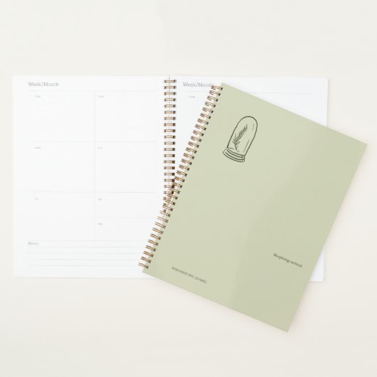 Dark Academia Botany Garden Reader Gift Planner (Display)