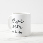 Dark Academia Carpe Diem  Typografie Koffiemok (Voorkant links)