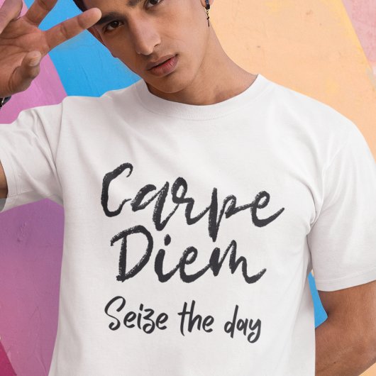 Dark Academia Carpe Diem Typografie T-shirt