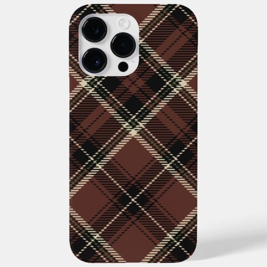Dark Academia Chestnut Plaid Case-Mate iPhone Case (Achterkant)