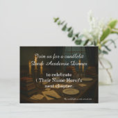 Dark Academia Dinner Boekclub Verjaardagsfeest Kaart (Staand voorkant)