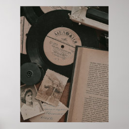 Dark Academia Esthetische objecten Poster