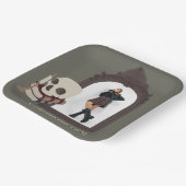 Dark Academia Foto Afstudeerfeest Papieren Bordje (Gebogen)