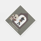 Dark Academia Foto Afstudeerfeest Servet (Hoek)