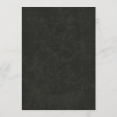 Dark Academia Gothic Elegant Wedding Menu (Achterkant)