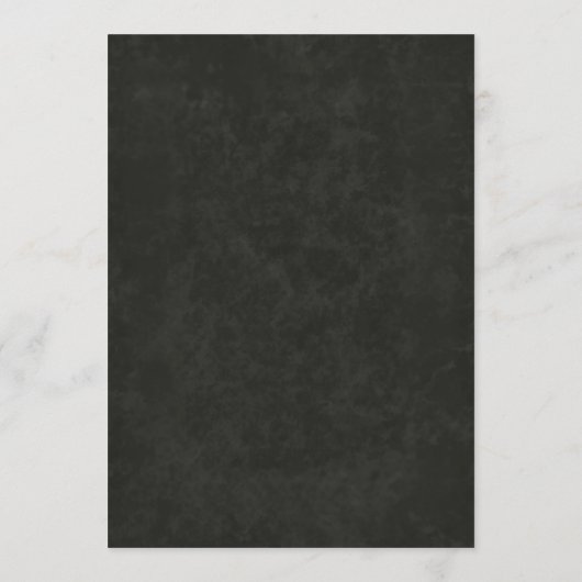 Dark Academia Gothic Elegant Wedding Menu (Achterkant)