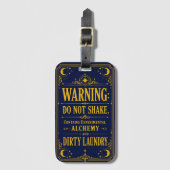Dark Academia Grappige Waarschuwing Bagage Label R (Voorkant (verticaal))