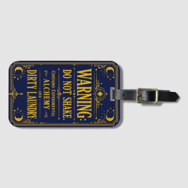Dark Academia Grappige Waarschuwing Bagage Label R
