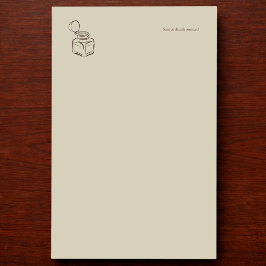 Dark Academia Ink Pot – Minimalist Vintage Library Briefpapier