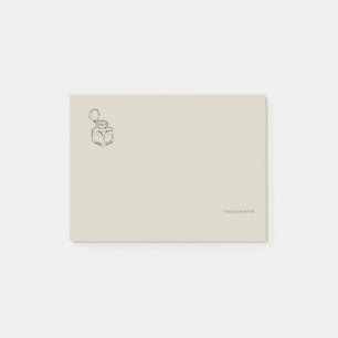 Dark Academia Inktpot – Minimalistische Vintage Bi Post-it® Notes