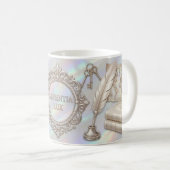 Dark Academia Mok – Sapientia Lux Design (Voorkant rechts)