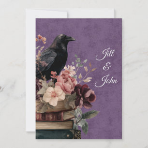 Dark Academia Mystieke Raaf Save the Date