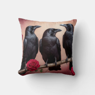 Dark Academia Ravens Kussen