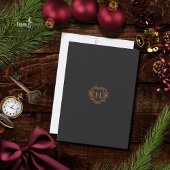 Dark Academia Red Velvet Christmas Invitation Kaart