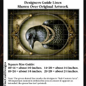 Dark Academia Regal Raven & Pearls ET1L Decoupage Tissuepapier