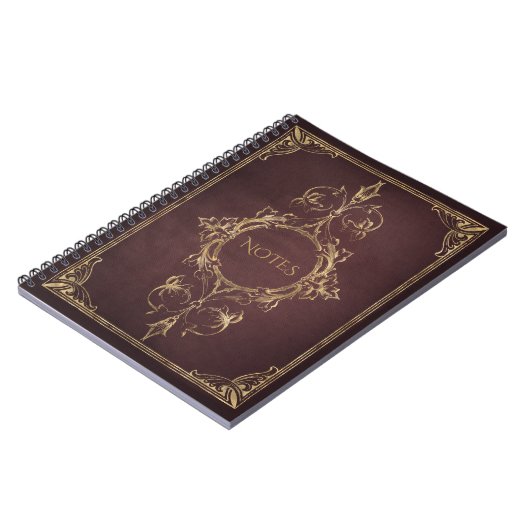 Dark Academia  Scrollwork Book Hoesje Notitieboek (Linkerzijde)